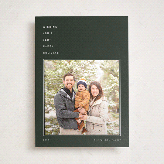 "Beaufort" - Holiday Photo Mount Cards in Fir by Blustery August - Front