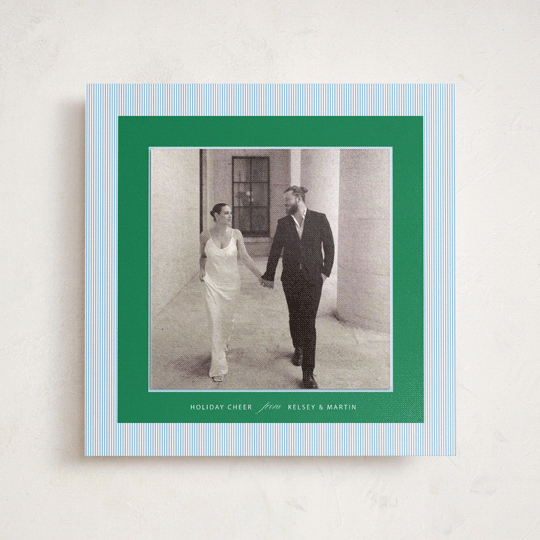 "Kelly" - Holiday Photo Mount Cards in Frost by Jenna Holcomb - Front
