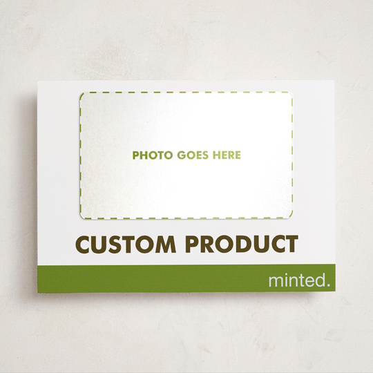 "Portrait Custom" - Holiday Photo Mount Cards in Charcoal by Minted Custom - Front