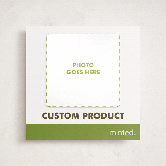 "Portrait Custom" - Holiday Photo Mount Cards in Charcoal by Minted Custom - Front