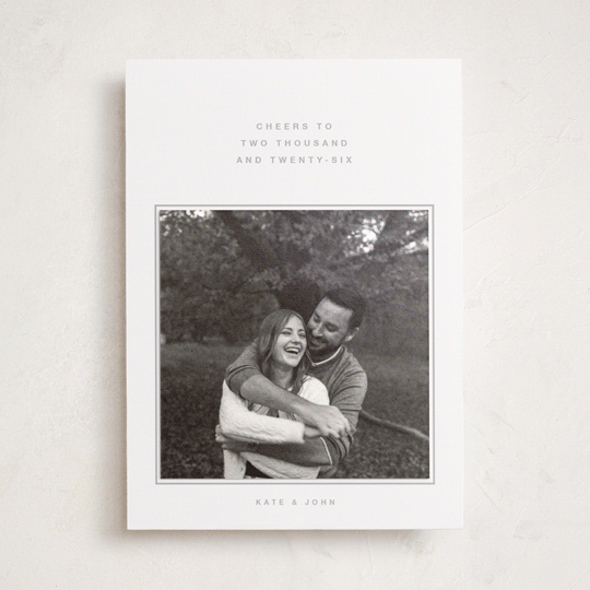"Essential" - Holiday Photo Mount Cards in Snow by Dani Lugato - Front