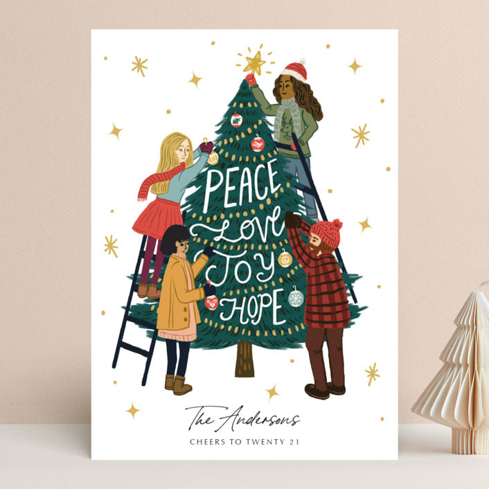 "Better Together" - Holiday Cards in Snow by Elly - Front