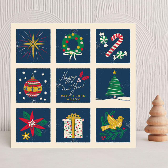 "Icons" - Holiday Cards in Preppy by 2birdstone - Front