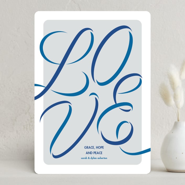 "Ribbon year" - Holiday Cards in Pool by Lea Delaveris - Front