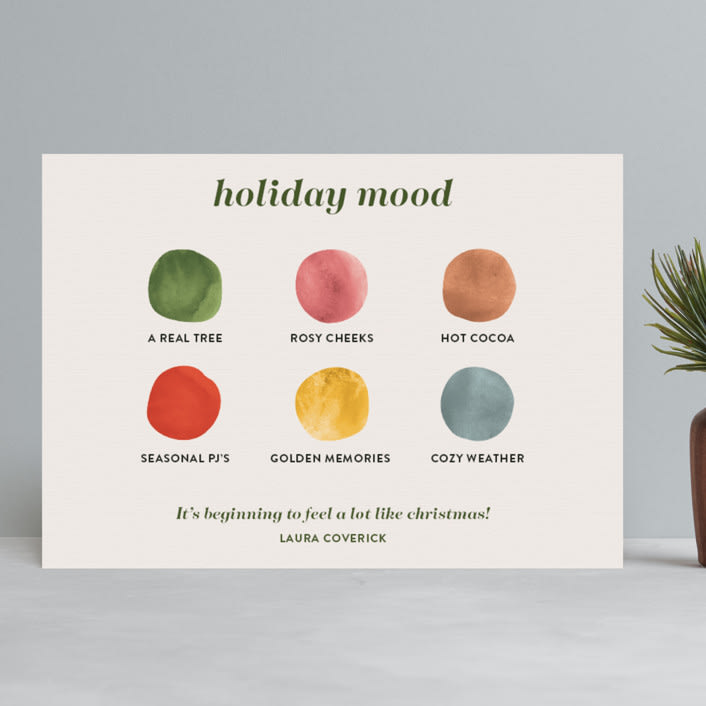 "festive mood" - Holiday Cards in Canvas by taylor jane roy - Front