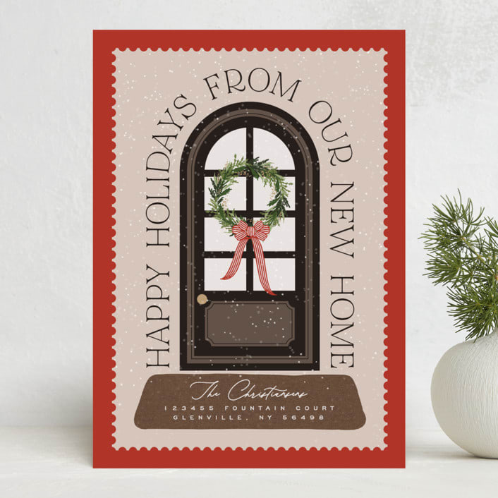 "Home" - Holiday Cards in Holly by Erin L. Wilson - Front