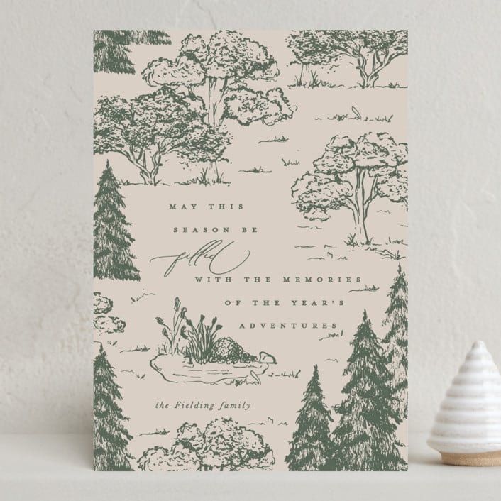 "Adventures" - Holiday Cards in Forest by Erin L. Wilson - Front