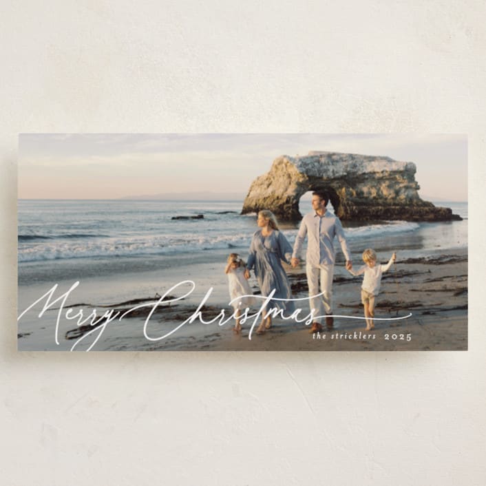 "Holiday Panorama" - Tall Holiday Cards in Snow by Chris Griffith - Front