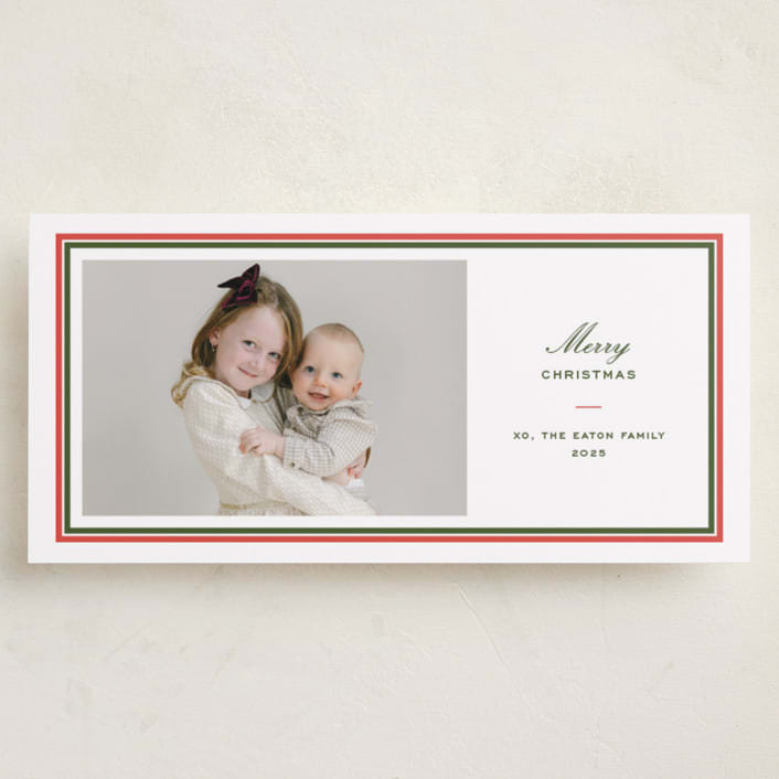 "Maine" - Tall Holiday Cards in Stocking by Megan Davis - Front