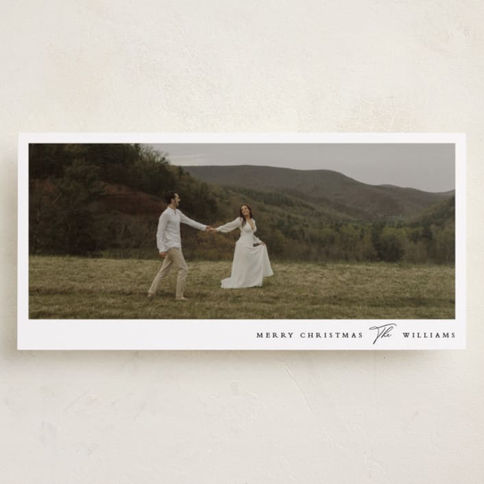 "Picturesque" - Tall Holiday Cards in Cotton by Angela Thompson - Front
