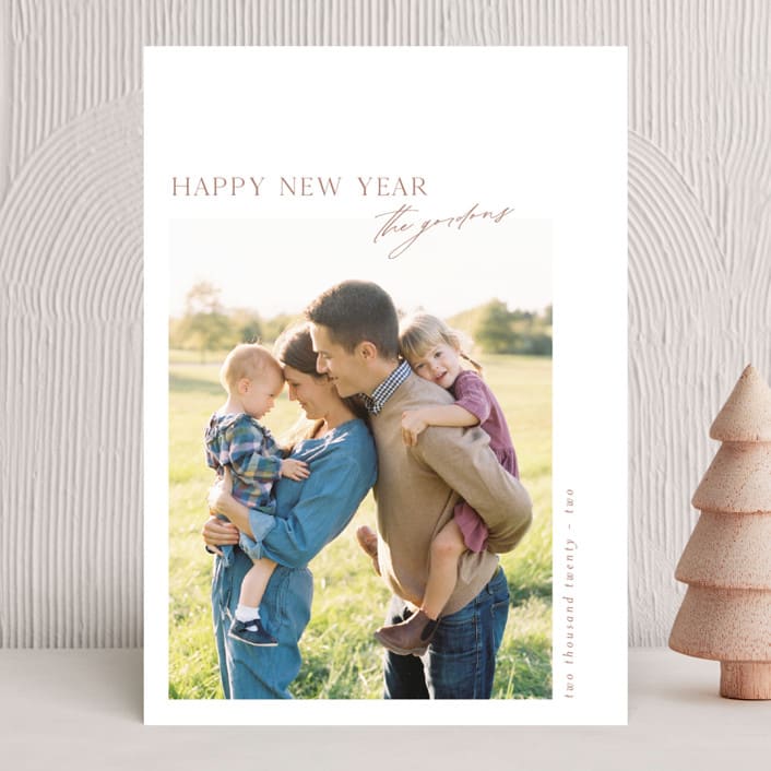 "Journal " - Holiday Cards in Rose by Heather Cairl - Front