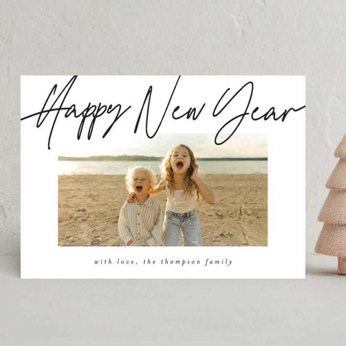 "Cheerfilled" - Holiday Cards in Noir by AK Graphics - Front