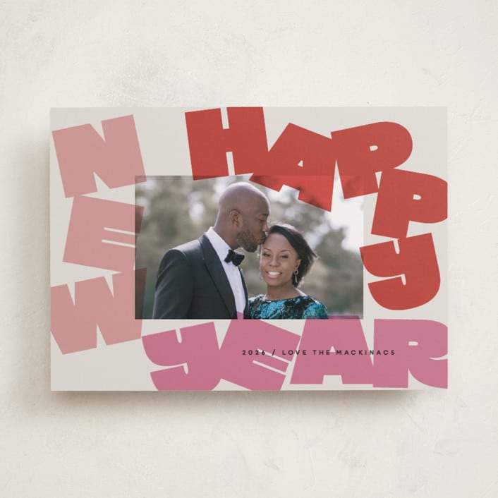 "Fun New Year" - Holiday Cards in Gumdrop by Lori Wemple - Front