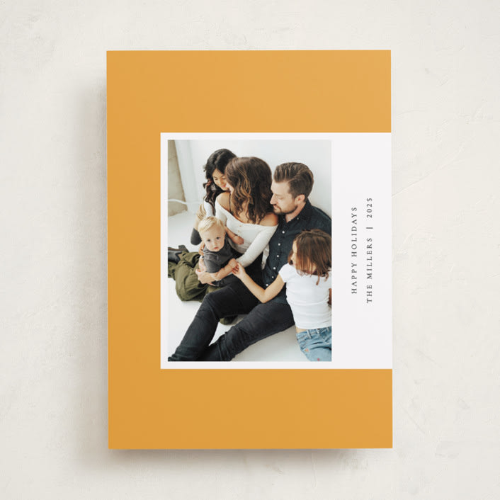 "Aside" - Holiday Cards in Honey by Sumak Studio - Front