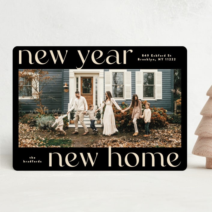 "All New" - Holiday Cards in Onyx by Iveta Angelova - Front