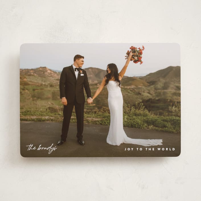 "Minimize" - Holiday Cards in Pearl by Pixel and Hank - Front