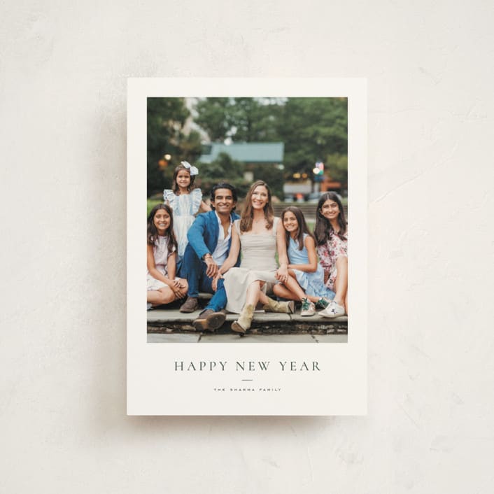 "Daisies" - Holiday Cards in Pine by Wildfield Paper Co - Front