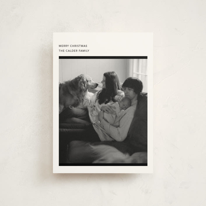 "Zine" - Holiday Cards in Noir by Annie Clark - Front