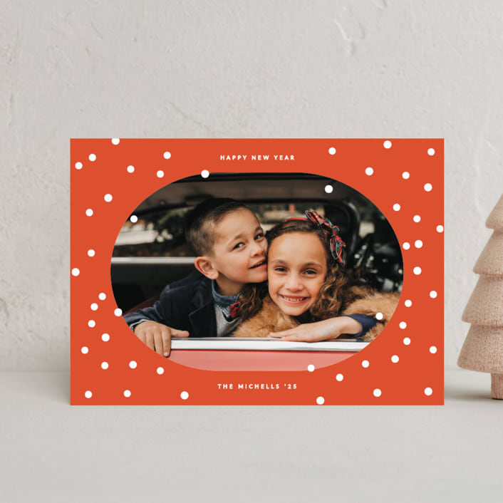 "snowy dots" - Holiday Cards in Santa by Sumak Studio - Front