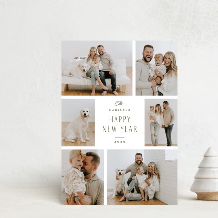 "Fenway" - Holiday Cards in Balsam by Kristie Kern - Front