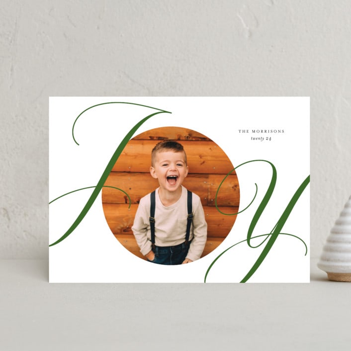 "Surrounding" - Holiday Cards in Evergreen by Jessica Williams - Front