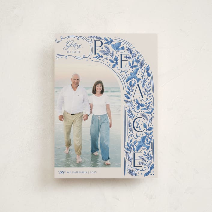 "Peaceful Arch" - Holiday Cards in Porcelain by Elly - Front