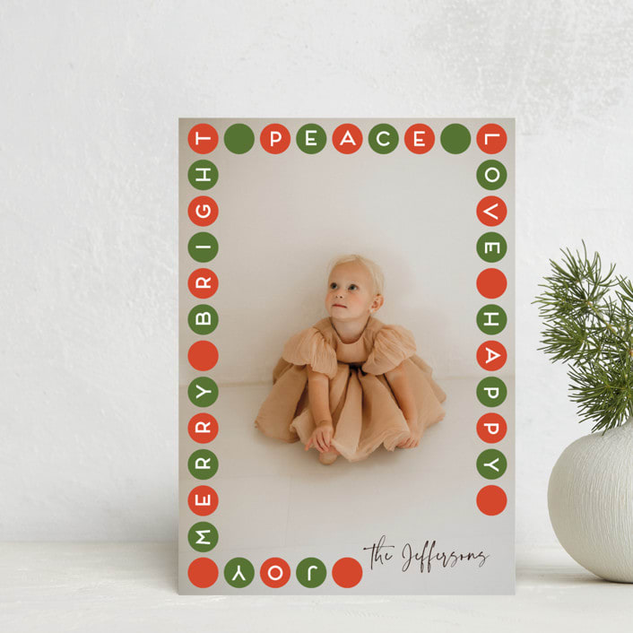 "Dots of joy" - Holiday Cards in Santa by Alexandra Dzh - Front
