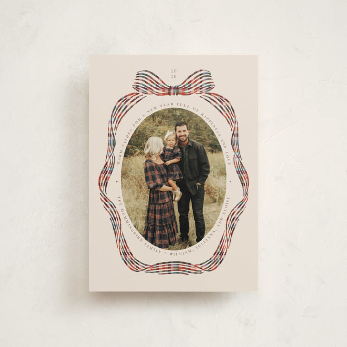 "Angelina" - Holiday Cards in Berry by Pati Cascino - Front
