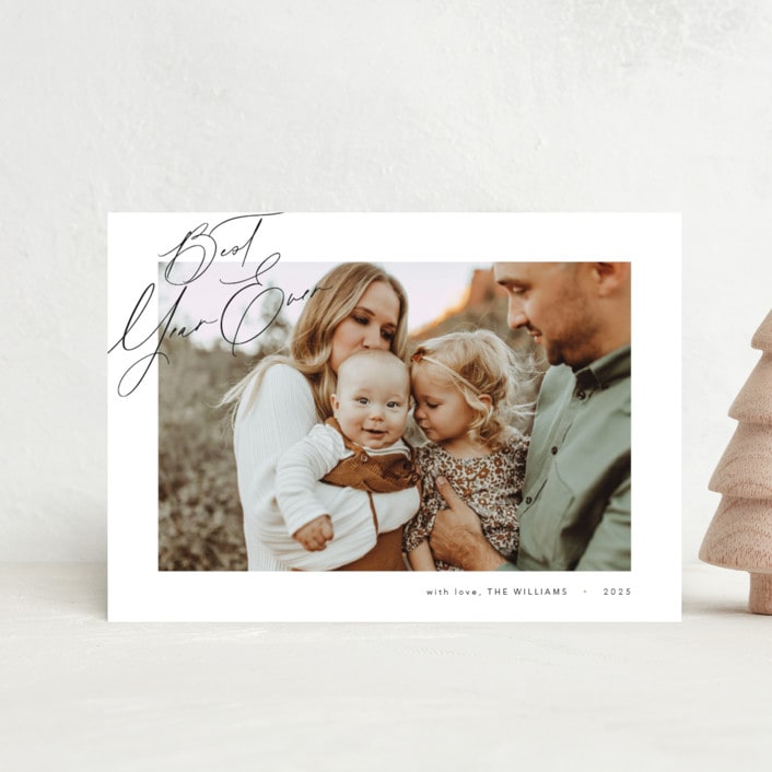 "Corner Note" - Holiday Cards in Snow by Stephanie Hawkes - Front