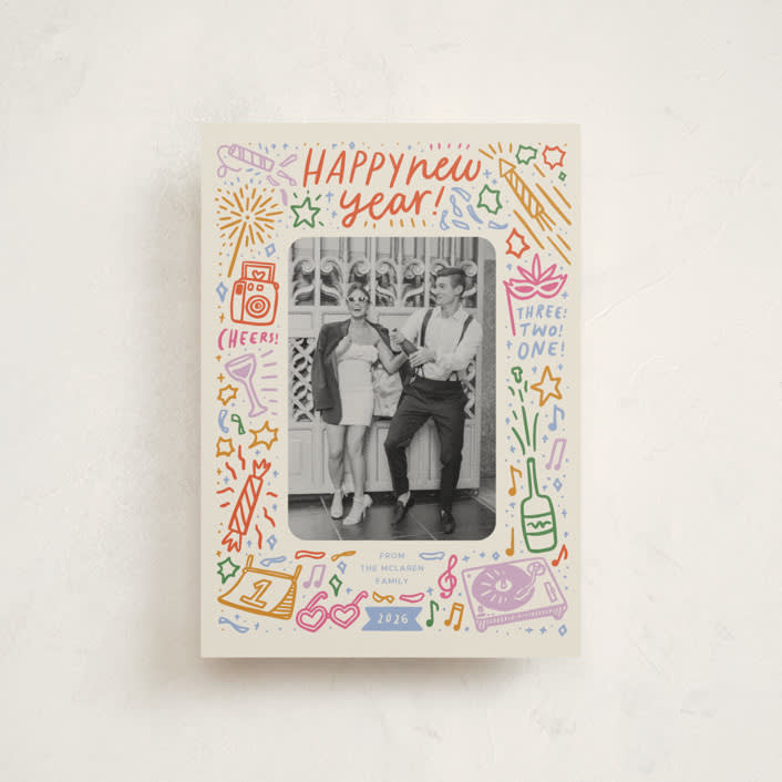 "Three! Two! One!" - Holiday Cards in Sprinkles by Abbigail Lim - Front