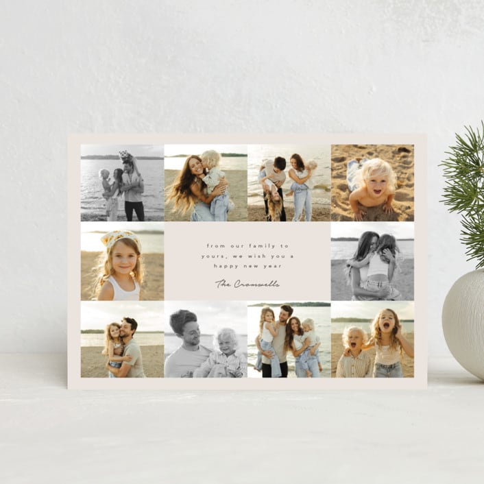 "Memory Book" - Holiday Cards in Almond by Olivia Raufman - Front