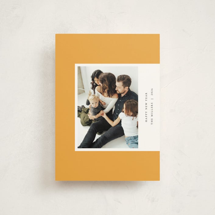 "Aside" - Holiday Cards in Honey by Sumak Studio - Front