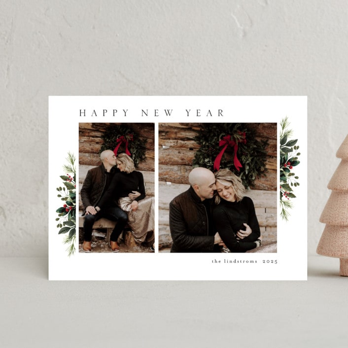 "Holiday Display" - Holiday Cards in Pearl by Chris Griffith - Front