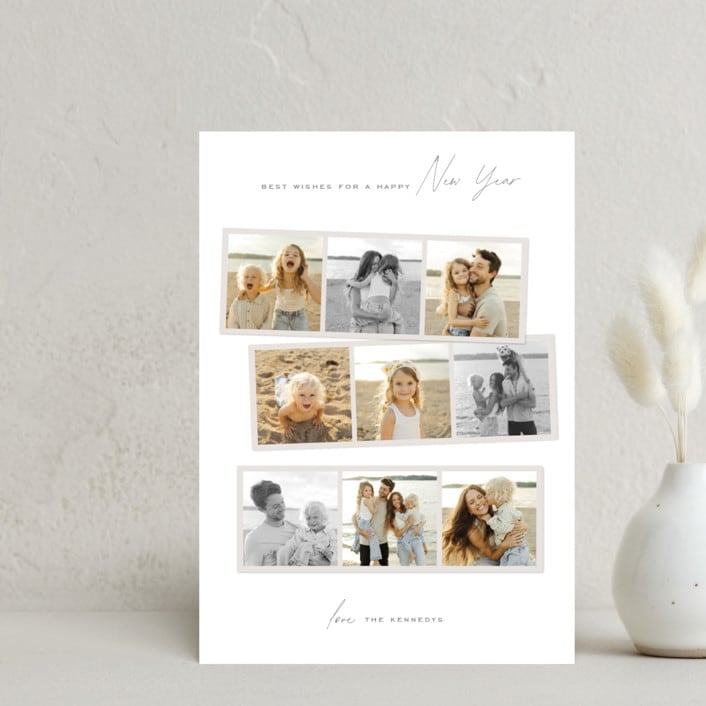 "Joyful Memories" - Holiday Cards in Snow by Lisa McLean - Front