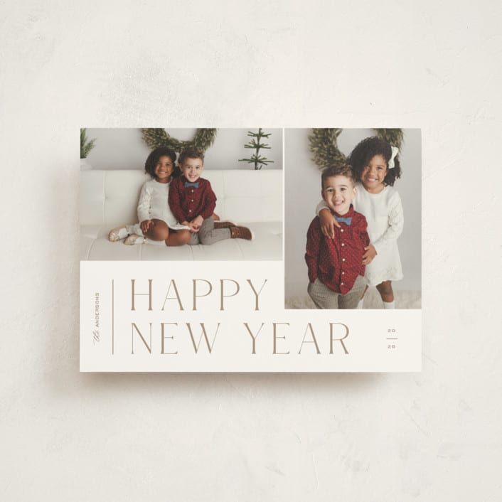 "Pair" - Holiday Cards in Cocoa by Pixel and Hank - Front