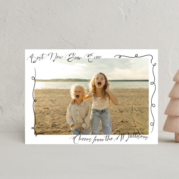 "Hark!" - Holiday Cards in Snow by Jenna Holcomb - Front