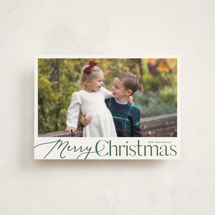 "Merry Mix" - Holiday Cards in Evergreen by Carolyn MacLaren - Front