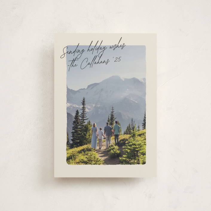 "Postcard Note" - Holiday Cards in Ink by Ekko Studio - Front