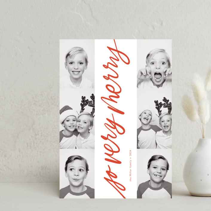 "The Merriest Bunch" - Holiday Cards in Stocking by Alicia Schultz - Front