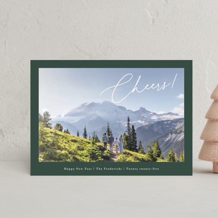 "Corner sentiment" - Holiday Cards in Forest by Jackie Crawford - Front