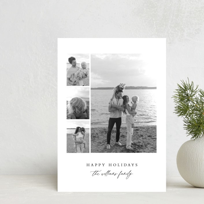 "modern layout" - Holiday Cards in Chalk by Angela Thompson - Front