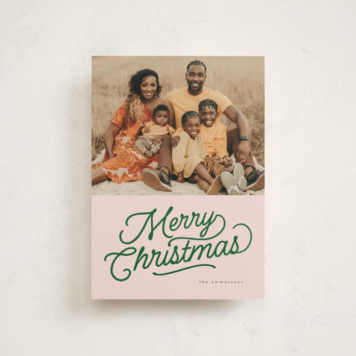 "retro vintage holiday" - Holiday Cards in Kelly by BR Designs - Front