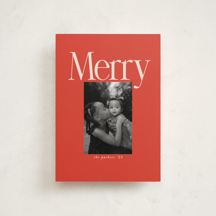 "North Pole" - Holiday Cards in Stocking by Morgan Kendall - Front