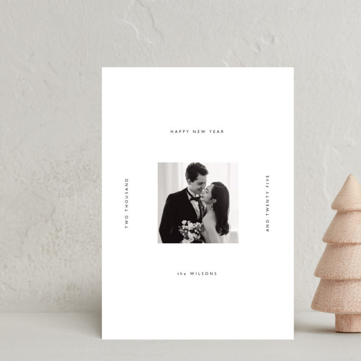 "Classic" - Holiday Cards in Snowdrift by Hudson meet Rose - Front