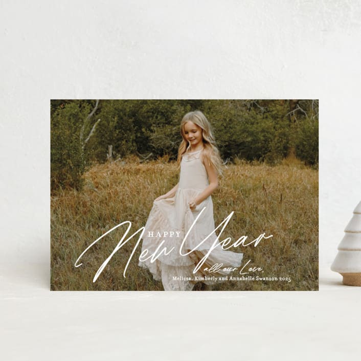 "Candlelit Eve" - Holiday Cards in Snow by Carrie ONeal - Front