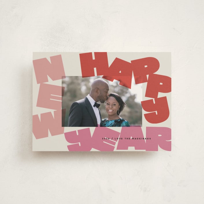 "Fun New Year" - Holiday Cards in Gumdrop by Lori Wemple - Front