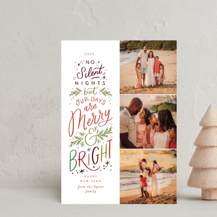 "No Silent Nights" - Holiday Cards in Festive by Alethea and Ruth - Front