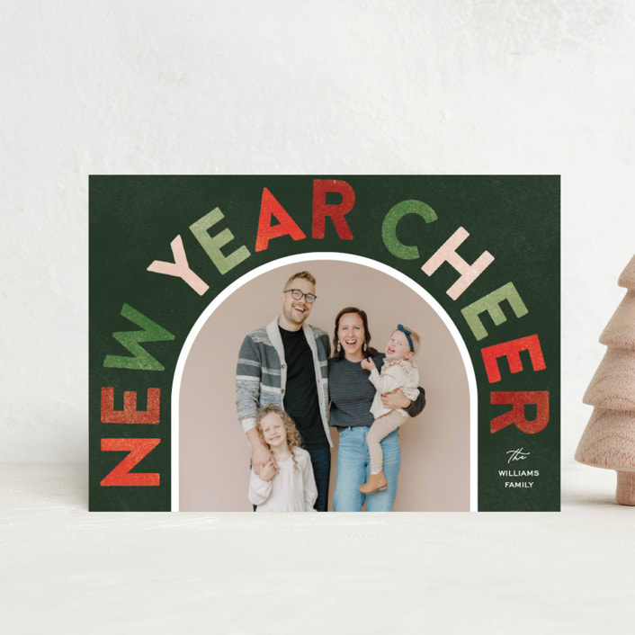 "Around" - Holiday Cards in Juniper by Pixel and Hank - Front