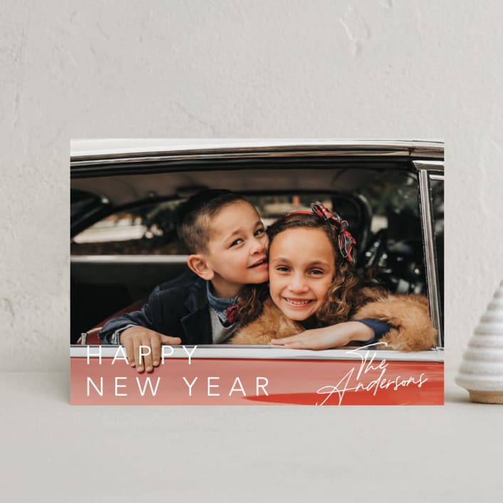 "Subtle grace" - Holiday Cards in Frost by Cass Loh - Front