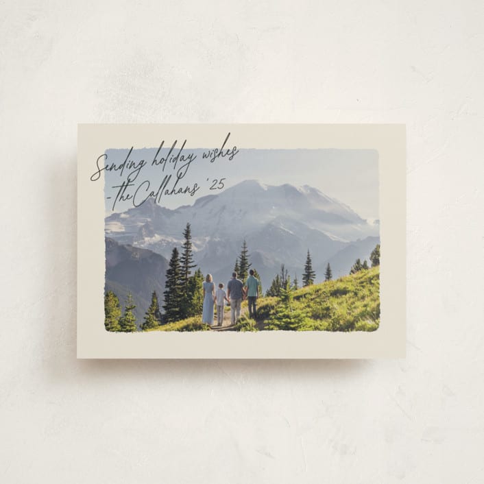 "Postcard Note" - Holiday Cards in Ink by Ekko Studio - Front